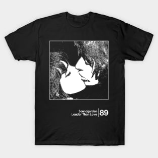 Soundgarden - Louder Than Love / Minimalist Style Graphic Design T-Shirt